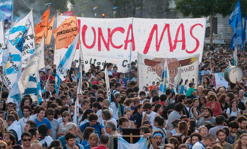 Abuelas y Madres de Plaza de Mayo pidieron respetar la consigna de la marcha del 24 de marzo