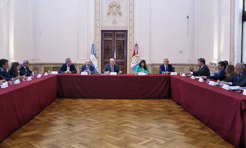 Perotti y Javkin se reunieron con jueces y fiscales provinciales y federales