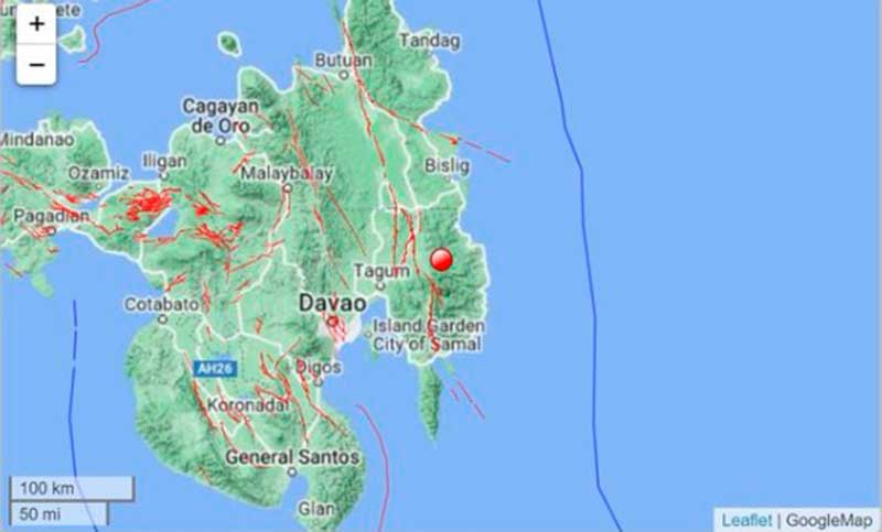 Un sismo de magnitud 6,1 sacude la isla Mindanao