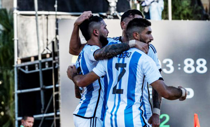 Argentina derrotó a Ecuador en la Copa América de fútbol playa