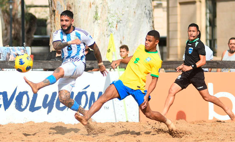 Argentina no pudo con Brasil en la final de la Copa América de fútbol playa