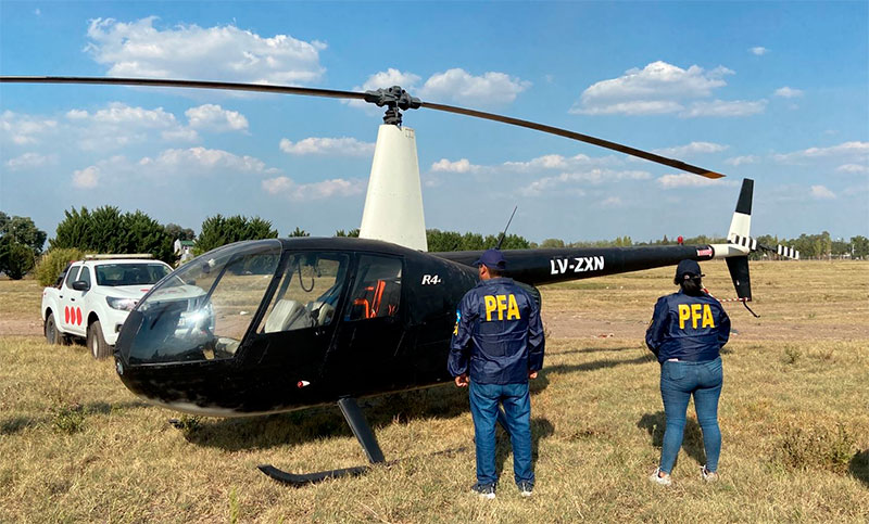 Secuestraron un helicóptero en el que habría intentado fugarse Esteban Alvarado