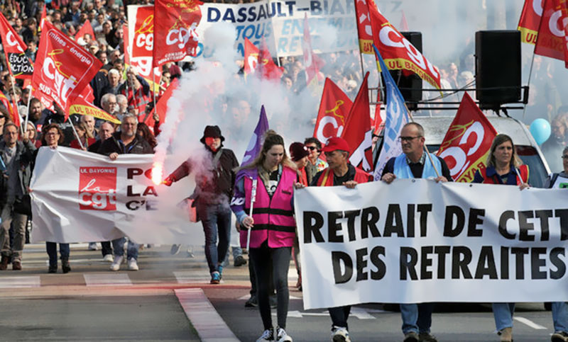 Nuevas protestas en Francia contra la resistida reforma jubilatoria, antes de su adopción