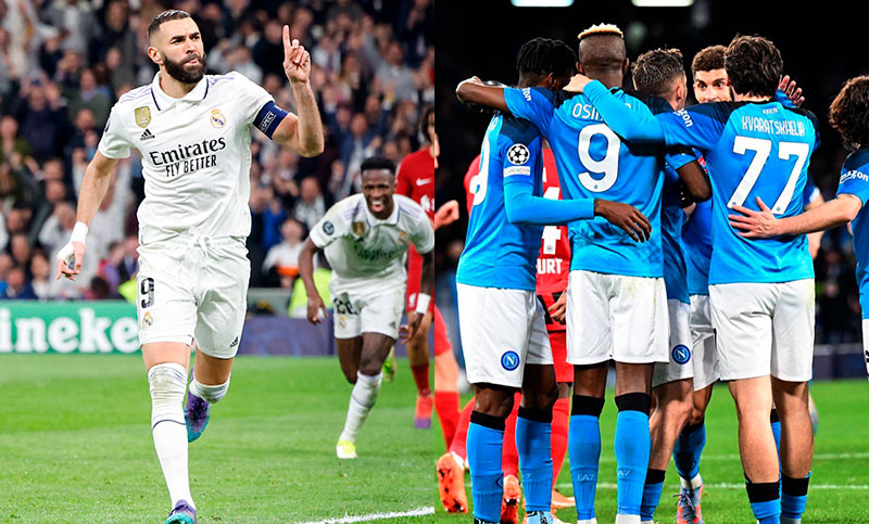 Real Madrid eliminó al Liverpool y Napoli dejó afuera al Frankfurt