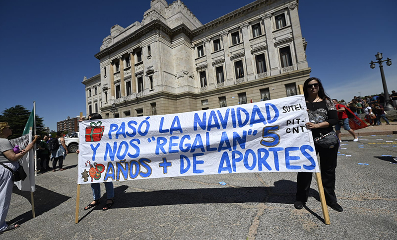Central sindical uruguaya convoca a un paro contra la reforma jubilatoria