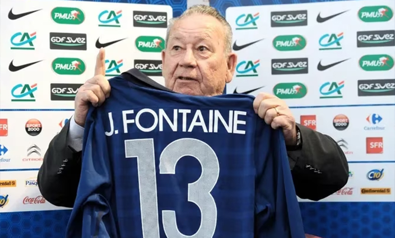 Falleció Just Fontaine, dueño del mejor récord goleador en un Mundial