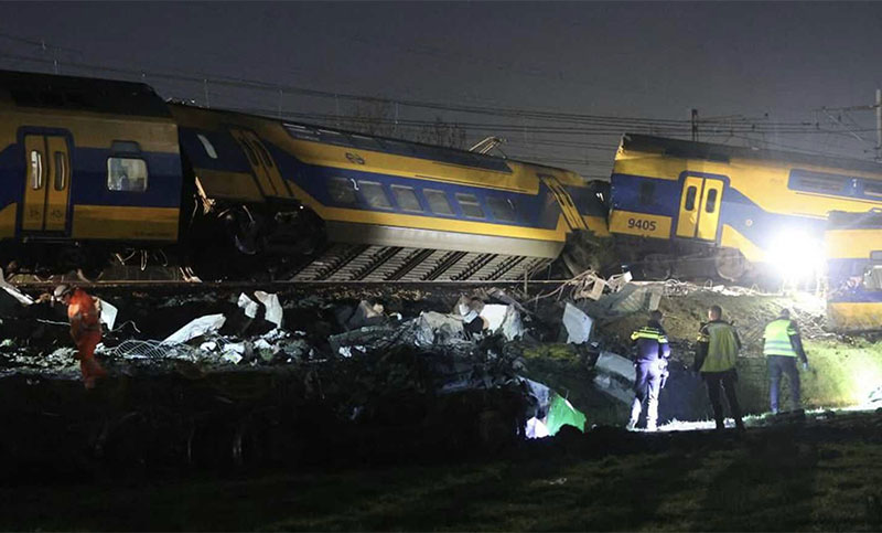 Una persona murió y otras 30 resultaron heridas en un accidente ferroviario en Países Bajos