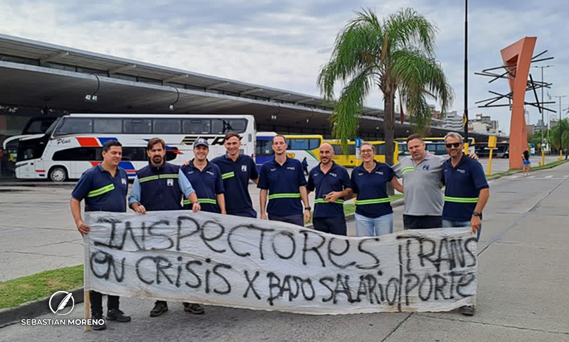 Inspectores de Transporte de la provincia reclamaron la recategorización de trabajadores