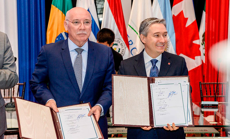 Mercosur y Canadá avanzan en un acuerdo de libre comercio