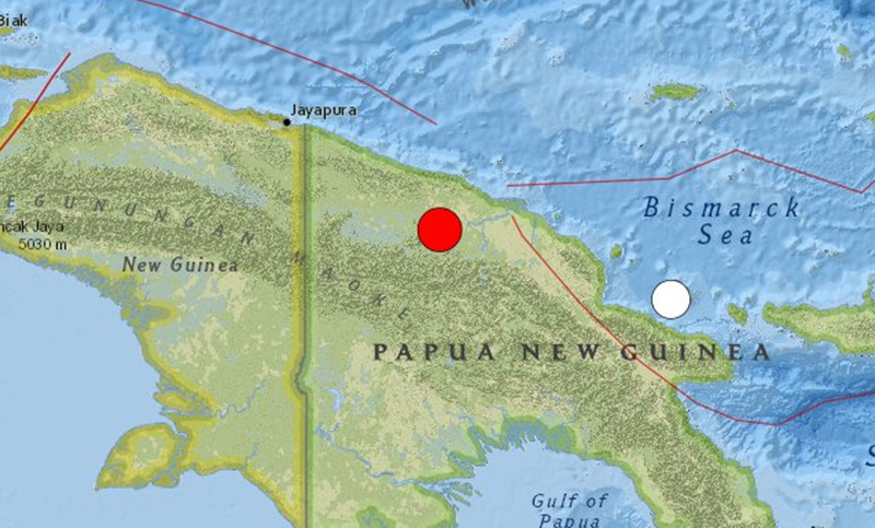 Un fuerte sismo sacudió el noroeste de Papúa Nueva Guinea