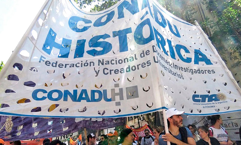 La Conadu Histórica aceptó el aumento salarial pactado por Educación con los otros gremios docentes