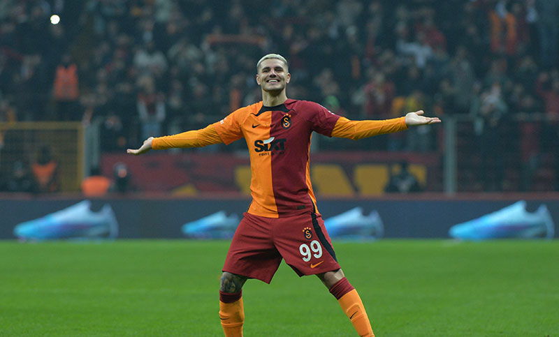 El rosarino Icardi anotó un doblete para el título al Galatasaray en Turquía
