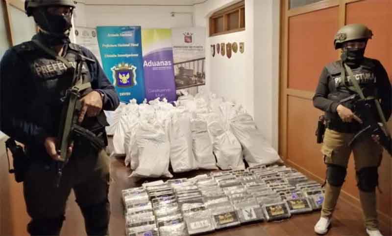 Decomisaron cerca de una tonelada y media de cocaína en el puerto de Montevideo