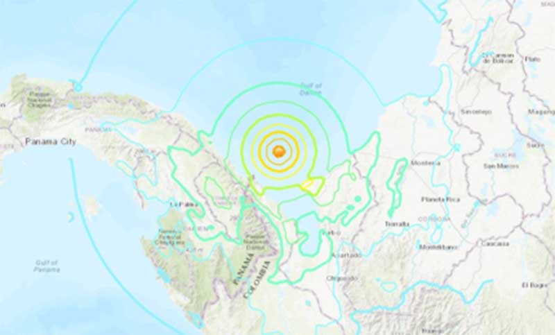 Sismo de magnitud 6,6 sacude frontera entre Colombia y Panamá