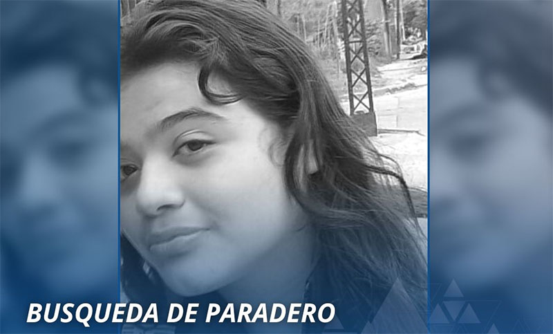 Piden información sobre el paradero de una niña de 14 años