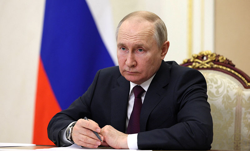 Putin acusó a Ucrania de haber bombardeado una represa con misiles otorgados por Estados Unidos