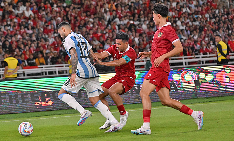 Argentina derrotó a Indonesia por 2 a 0 en el cierre de la gira por Asia
