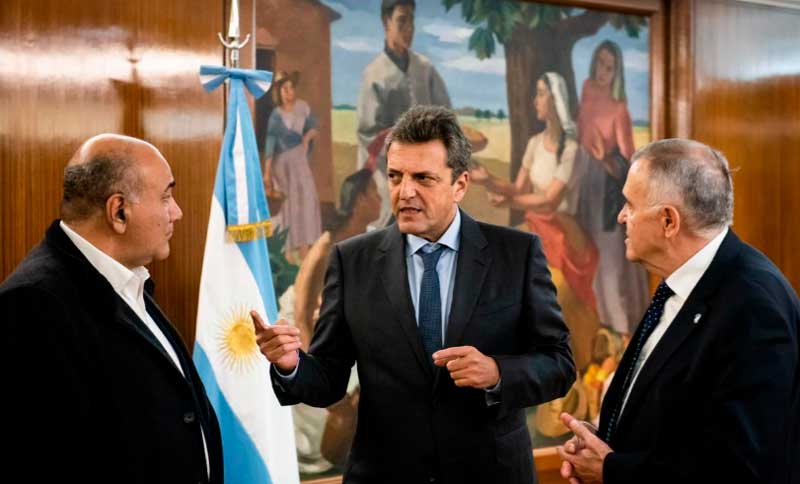 Massa recibió al gobernador de Tucumán Juan Manzur y a su sucesor Osvaldo Jaldo