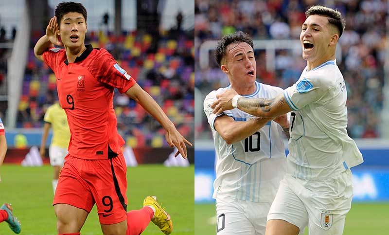 Corea del Sur y Uruguay se clasificaron a cuartos del Mundial Sub 20