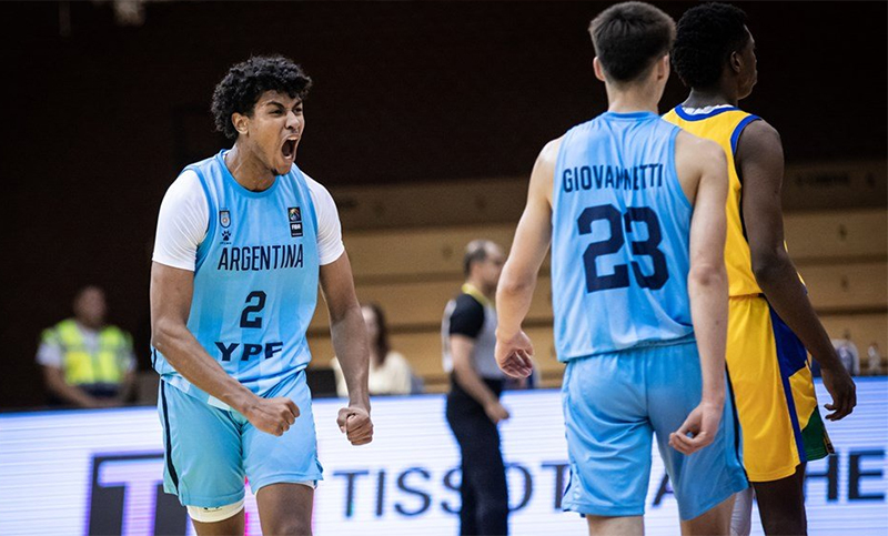 Argentina eliminó a Brasil en el Mundial Sub-19 de básquet