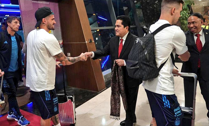 Argentina arribó a Indonesia para su segundo y último amistoso de la gira asiática