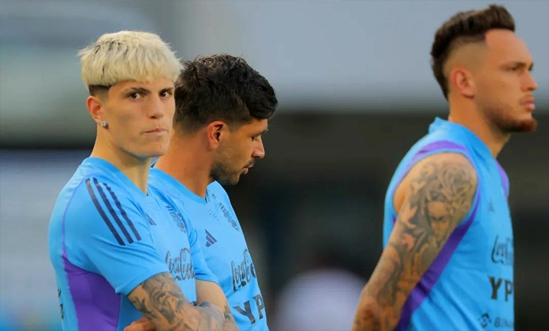 Con Messi a la cabeza, Argentina tuvo su primer entrenamiento en Beijing