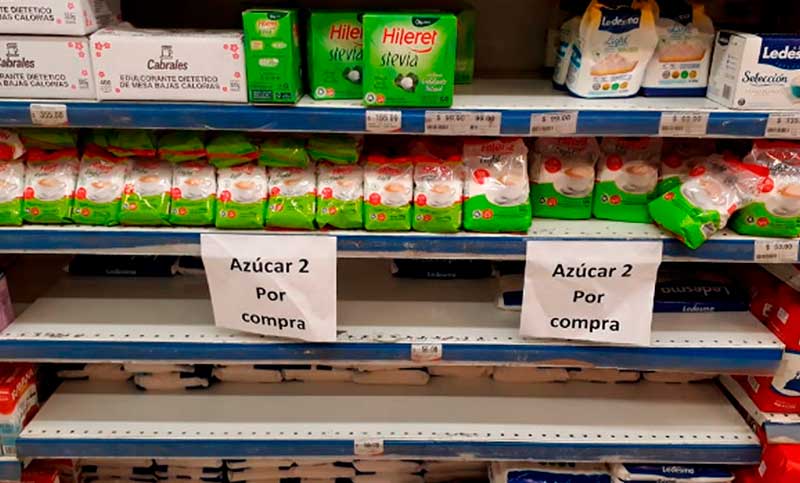 Efecto sequía: denuncian faltante de azúcar en las góndolas y ventas hasta un 25% más caras