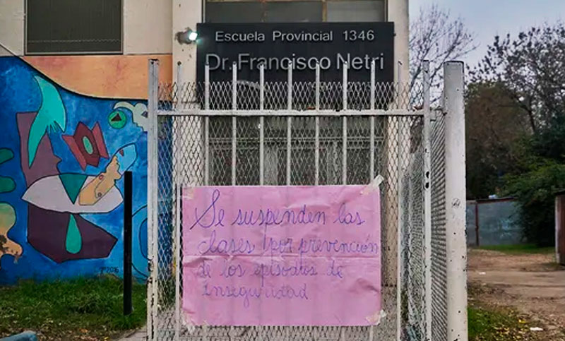 Suspenden las clases en una escuela primaria por una balacera en barrio 7 de Septiembre