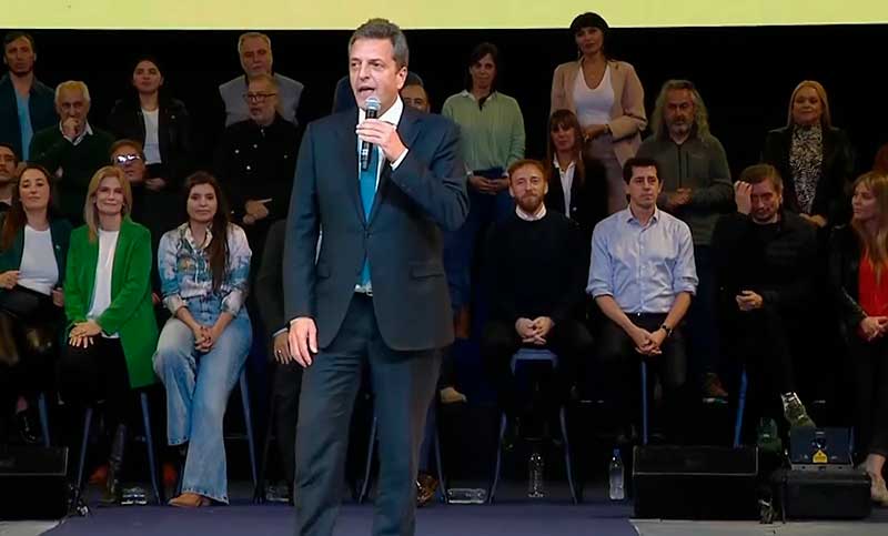 Massa: «Voy a dejar cada gota de sudor y sangre para garantizar el triunfo de Unión por la Patria»