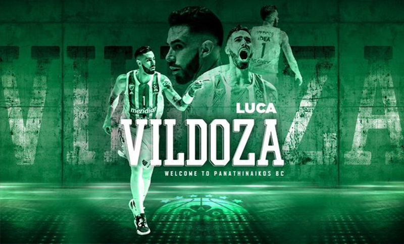 Luca Vildoza fue presentado como nuevo jugador del Panathinaikos