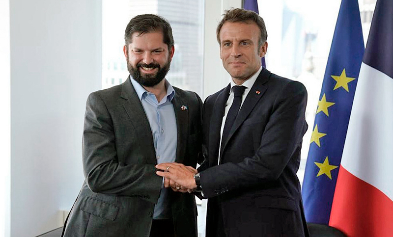Macron agradece a Boric su «inequívoca posición» sobre la guerra de Ucrania al reunirse en París