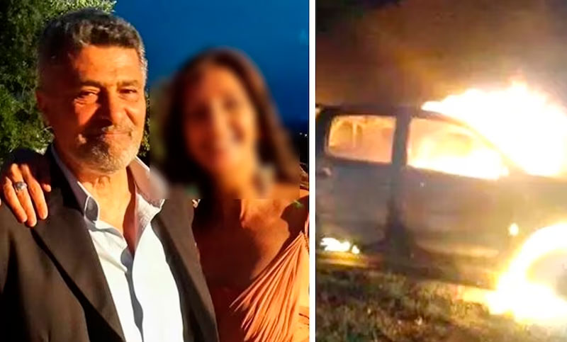 Hallaron muerto a un veterinario adentro de su camioneta incendiada y detuvieron al hijo