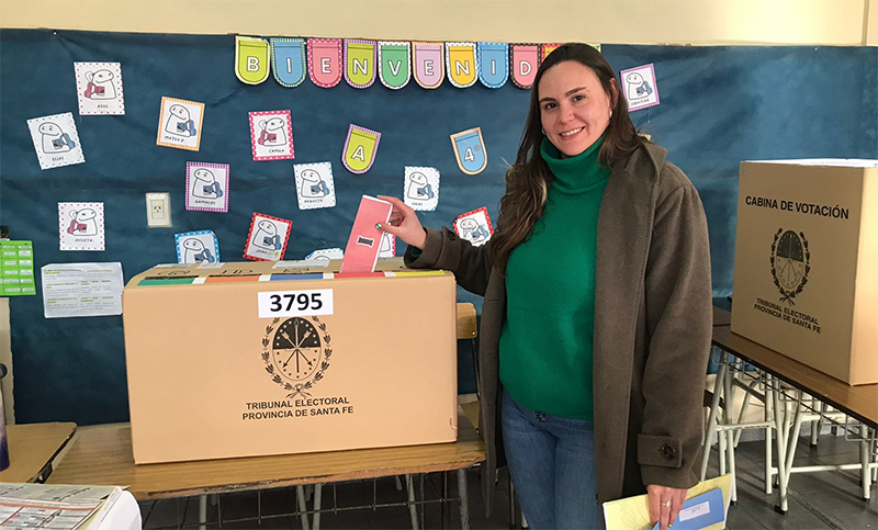 Votó Irene Gamboa: «Hicimos una campaña con coherencia»