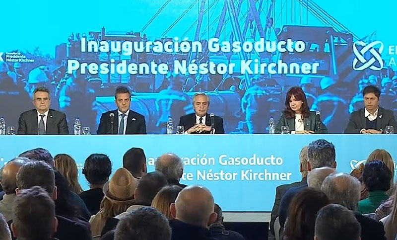 El Gobierno inauguró el Gasoducto Néstor Kirchner, que permitirá sustituir importaciones de energía