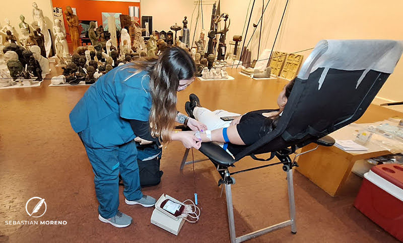 Realizan una jornada de donación de sangre en el Museo Castagnino