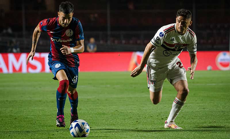 San Lorenzo perdió con San Pablo y quedó eliminado de la Sudamericana