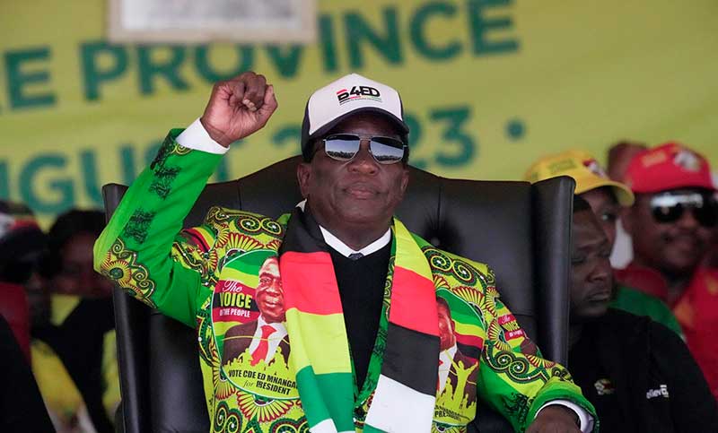 Emmerson Mnangagwa fue reelecto como presidente de Zimbabwe