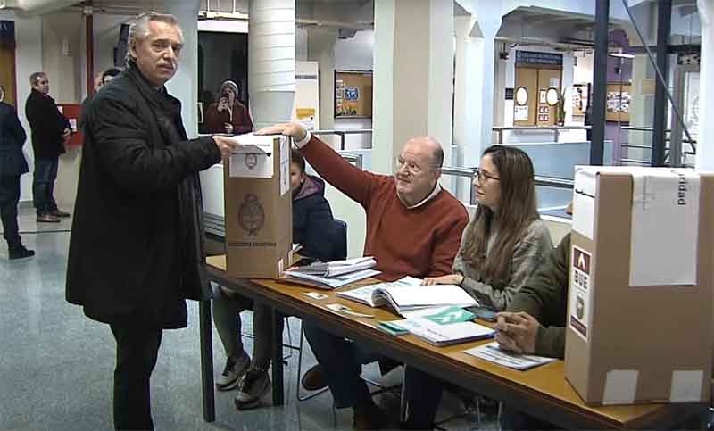 Alberto Fernández: «Siempre que se vota, la Argentina se vuelve un país mejor»