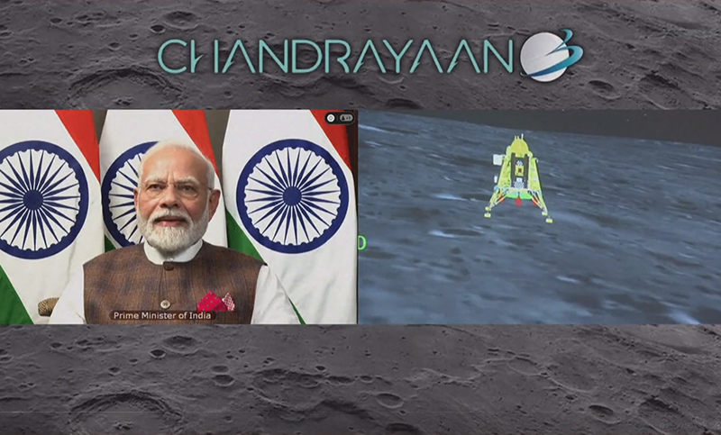 India llegó a la Luna con la nave Chandrayaan-3
