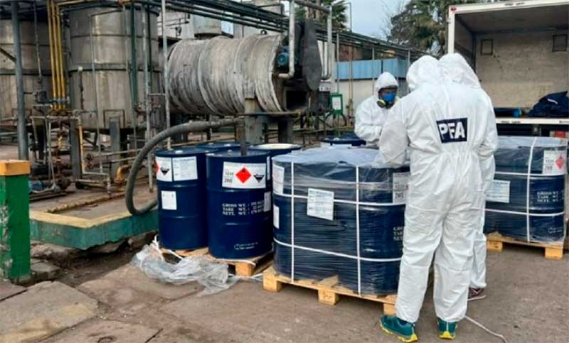 Destruyen 23.000 kilos de drogas sintéticas halladas en el puerto de Buenos Aires