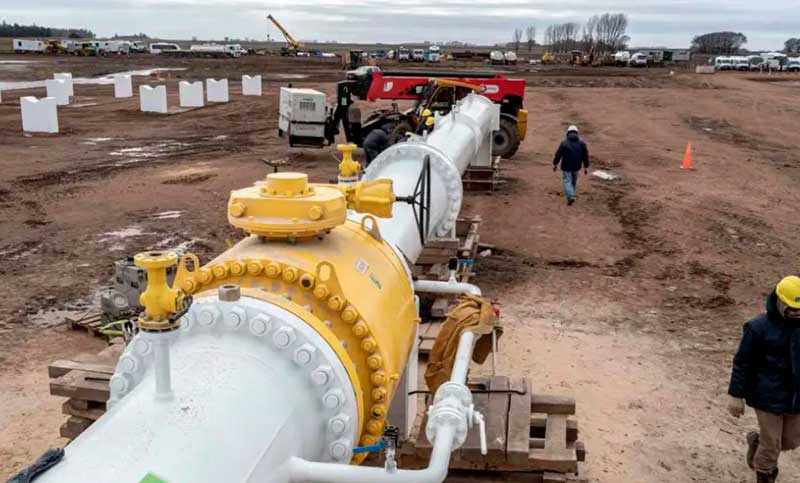 Terminó el llenado del Gasoducto Néstor Kirchner y en pocos días comenzará a funcionar