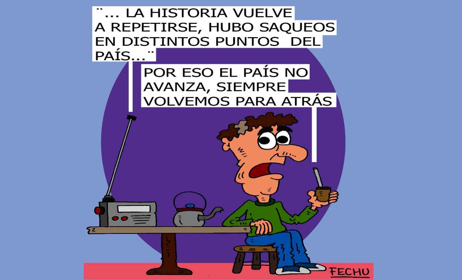 Siempre para atrás