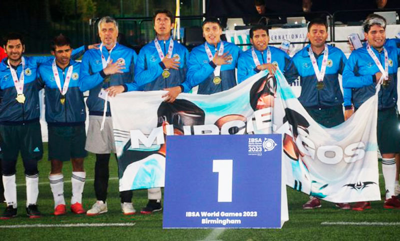 Los Murciélagos se consagraron tricampeones mundiales de fútbol para ciegos