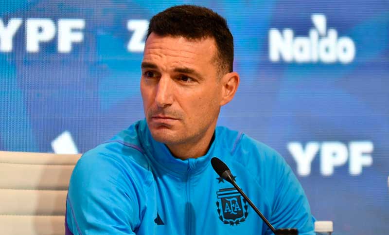 Scaloni: «Messi es feliz en cualquier cancha de fútbol»