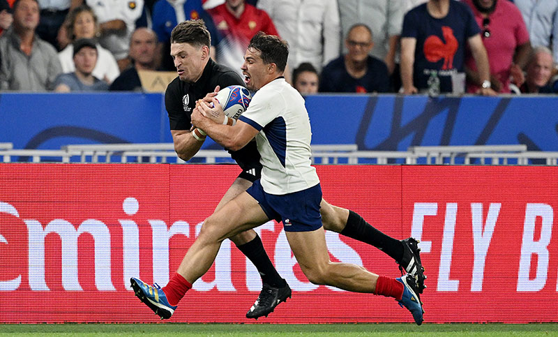Francia derrotó a los All Blacks en el partido inaugural del Mundial de rugby