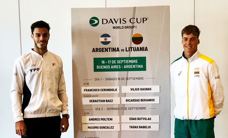 Francisco Cerúndolo iniciará la serie ante Lituania por la Copa Davis