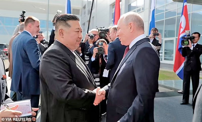 El líder norcoreano Kim envía un «sentido agradecimiento» a Putin tras su visita a Rusia
