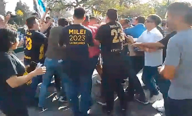 Seguidores de Milei golpearon a una mujer en medio de un enfrentamiento con militantes peronistas en Buenos Aires