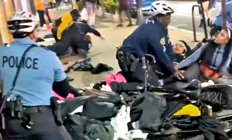 Saqueos en Estados Unidos: enmascarados asaltaron comercios y se enfrentaron a la Policía