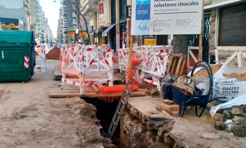 Avanza la obra del colector cloacal Corrientes